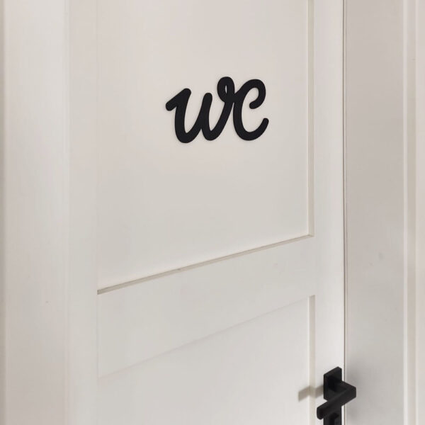 Türschild WC – aus PLA im 3D-Druck gefertigt