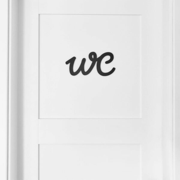 Türschild WC – aus PLA im 3D-Druck gefertigt