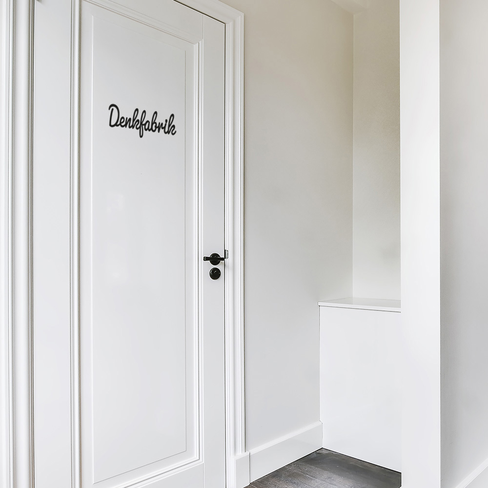 Türschild Denkfabrik für die Toilette oder Badezimmer