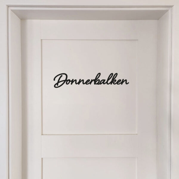 Türschild Donnerbalken – aus PLA im 3D-Druck gefertigt