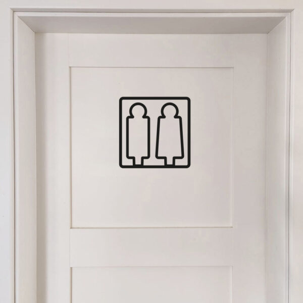 Türschild Herren und Damen WC – aus PLA im 3D-Druck gefertigt