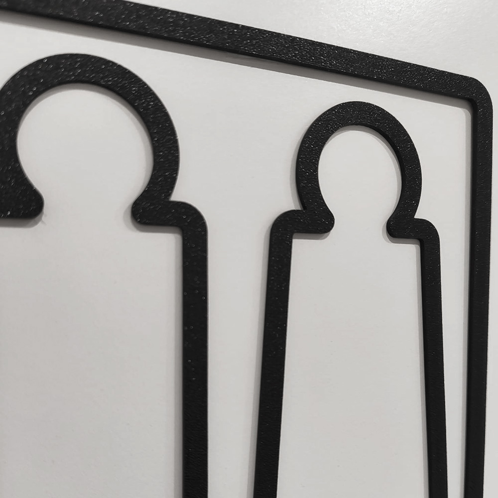 Türschild Toilette Herren und Damen