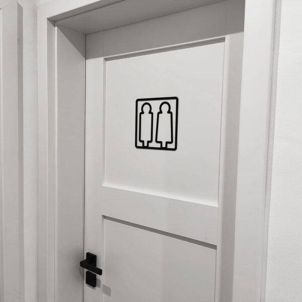 Türschild Herren und Damen WC – aus PLA im 3D-Druck gefertigt