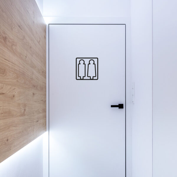 Türschild Herren und Damen WC – aus PLA im 3D-Druck gefertigt