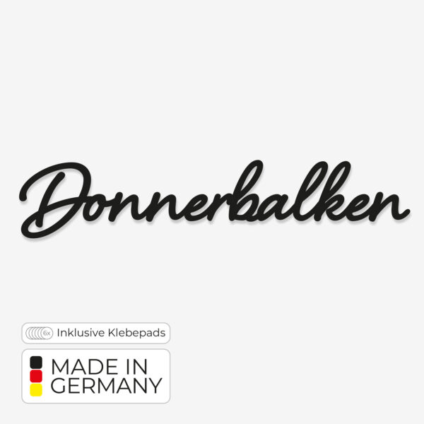 Türschild Donnerbalken – aus PLA im 3D-Druck gefertigt